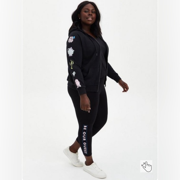 NWT Torrid Beauty and the beast zip up hoodie and leggings set size 3 - Picture 1 of 8
